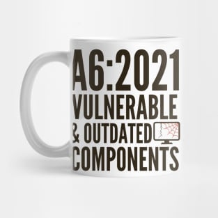 Secure Coding OWASP A6 2021 Vulnerable And Outdated Components Mug